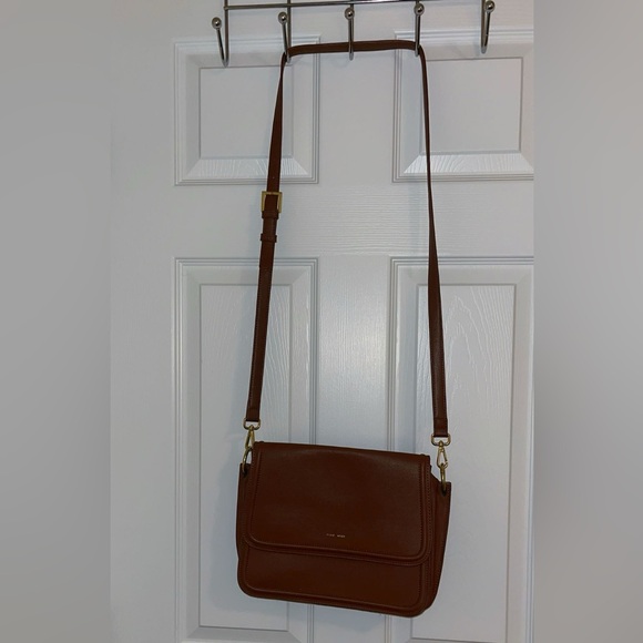 🧚🏻 PIXIE MOOD Small - Medium Brown Vegan Leather Crossbody Purse - Picture 1 of 7